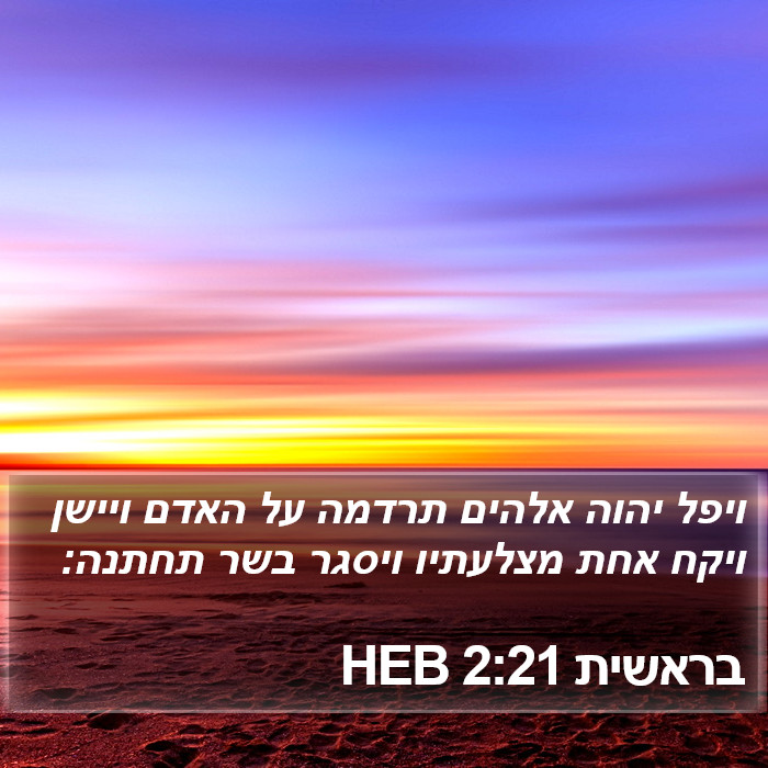 בראשית 2:21 HEB Bible Study