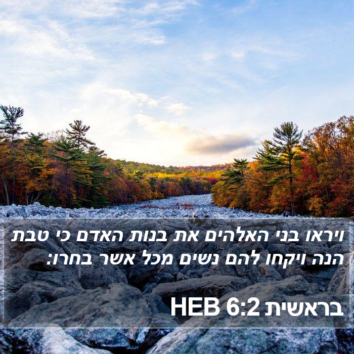 בראשית 6:2 HEB Bible Study