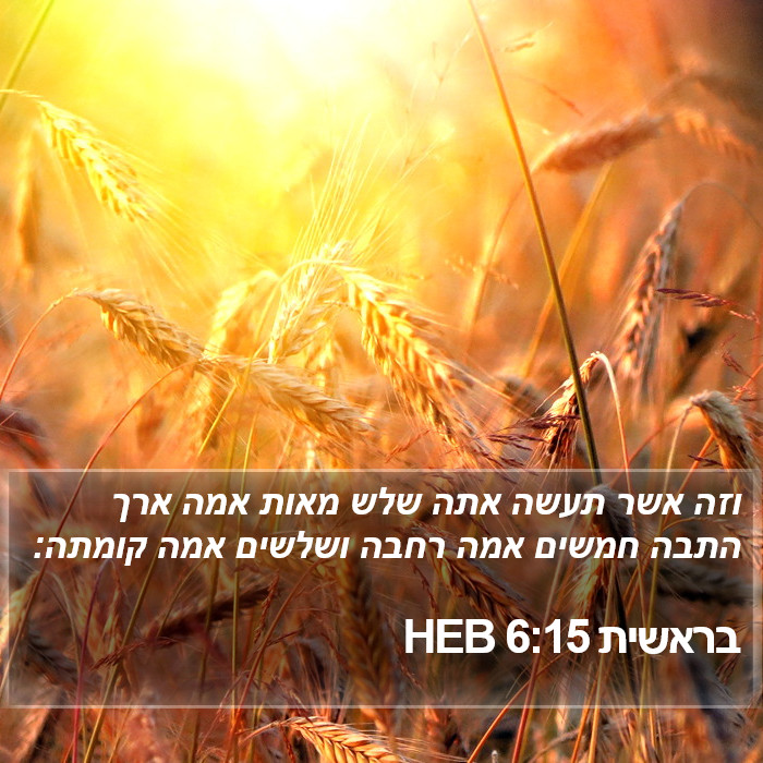 בראשית 6:15 HEB Bible Study