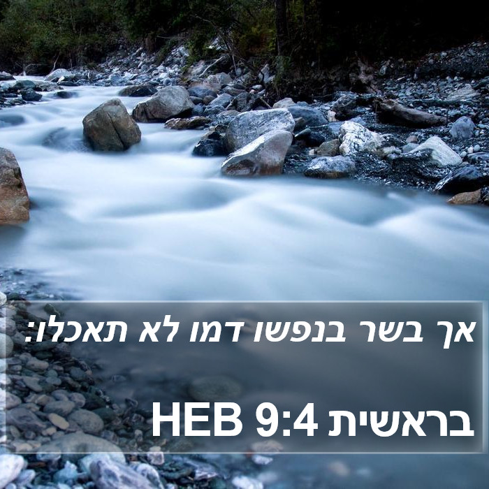 בראשית 9:4 HEB Bible Study