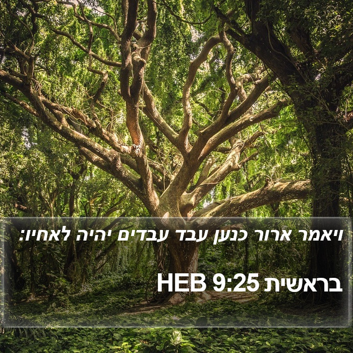 בראשית 9:25 HEB Bible Study