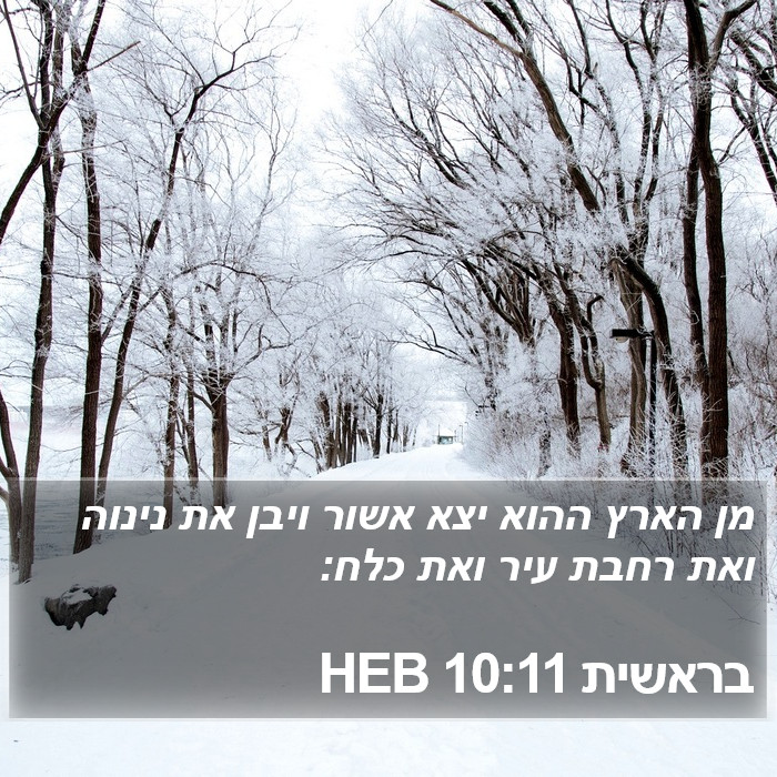 בראשית 10:11 HEB Bible Study