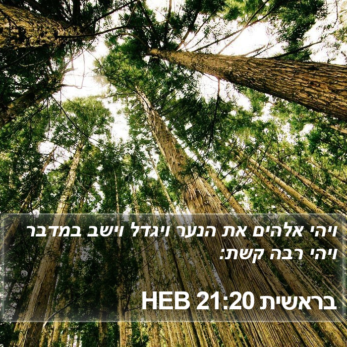 בראשית 21:20 HEB Bible Study