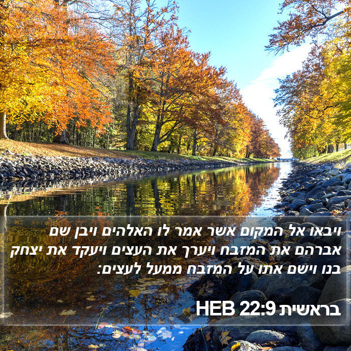 בראשית 22:9 HEB Bible Study