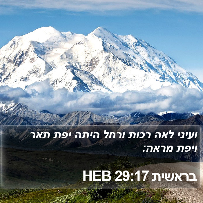 בראשית 29:17 HEB Bible Study