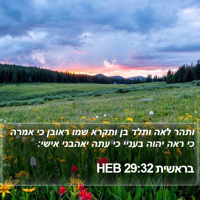 בראשית 29:32 HEB Bible Study