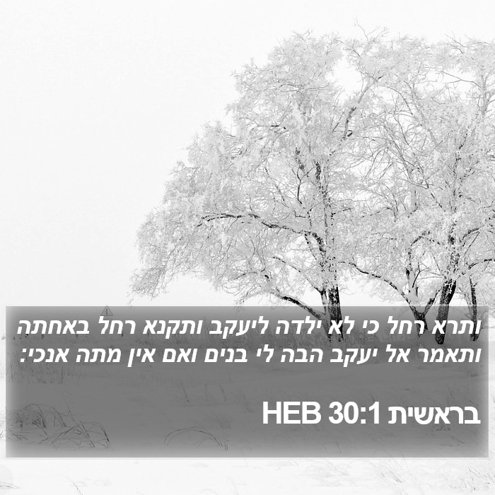 בראשית 30:1 HEB Bible Study