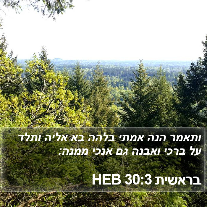 בראשית 30:3 HEB Bible Study