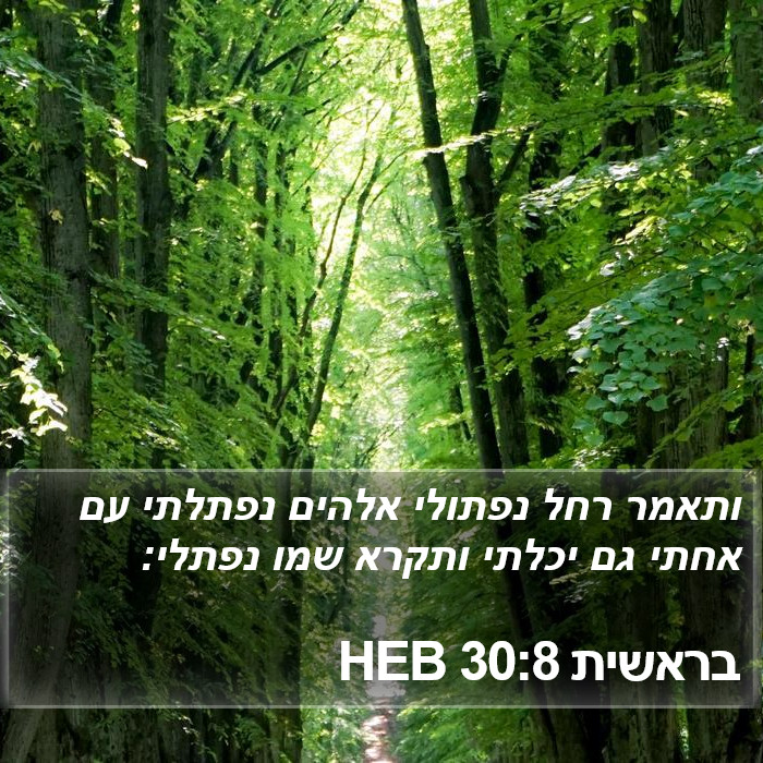 בראשית 30:8 HEB Bible Study