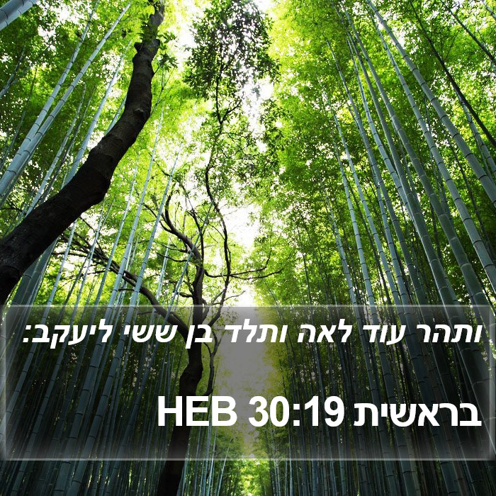 בראשית 30:19 HEB Bible Study