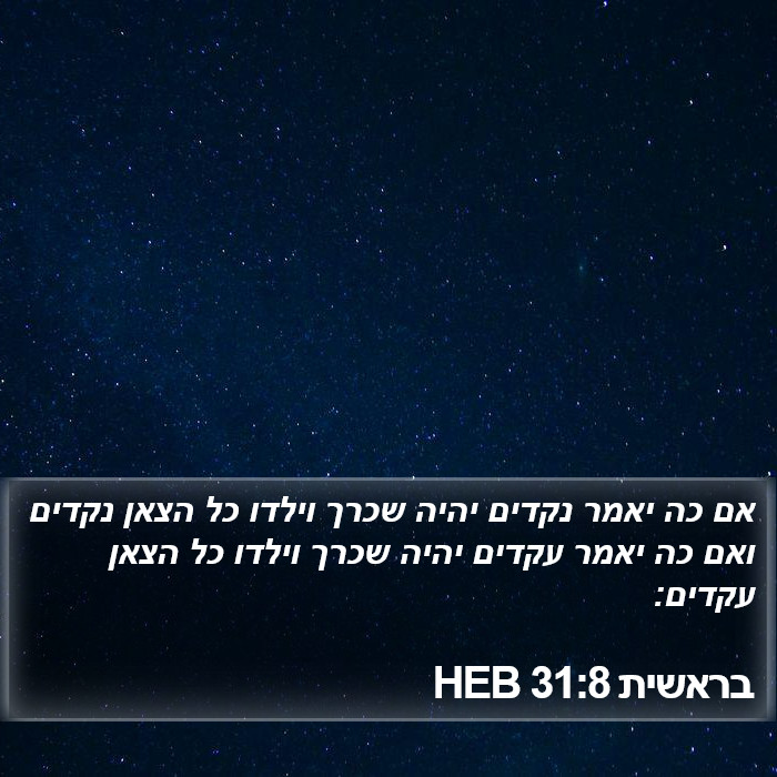 בראשית 31:8 HEB Bible Study