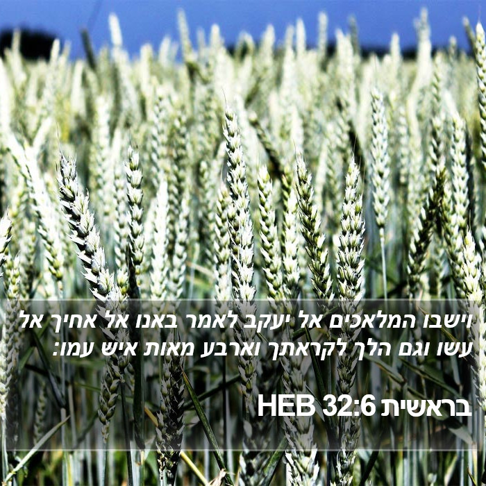 בראשית 32:6 HEB Bible Study