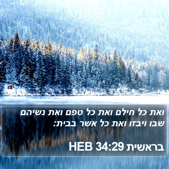 בראשית 34:29 HEB Bible Study