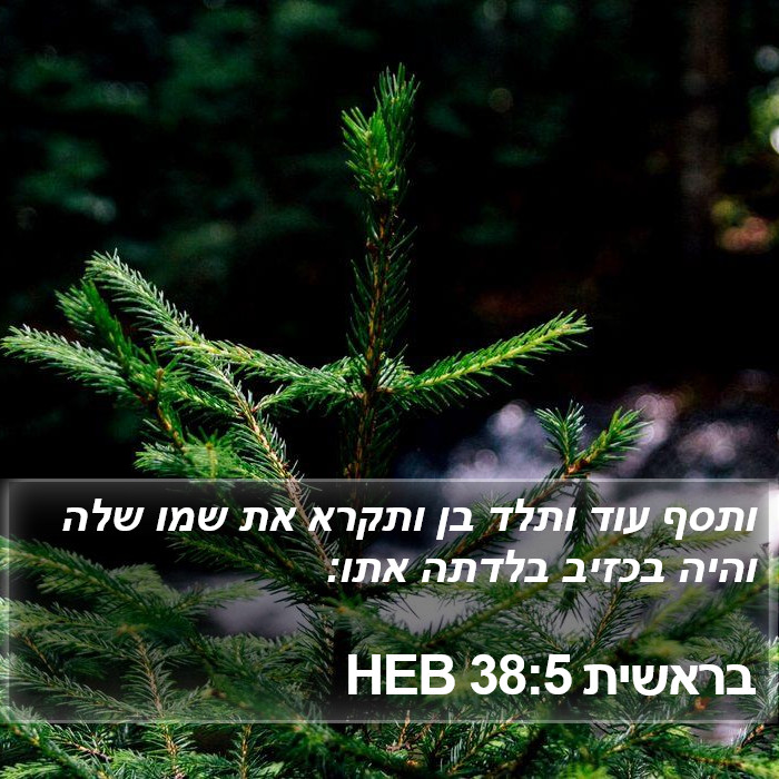 בראשית 38:5 HEB Bible Study