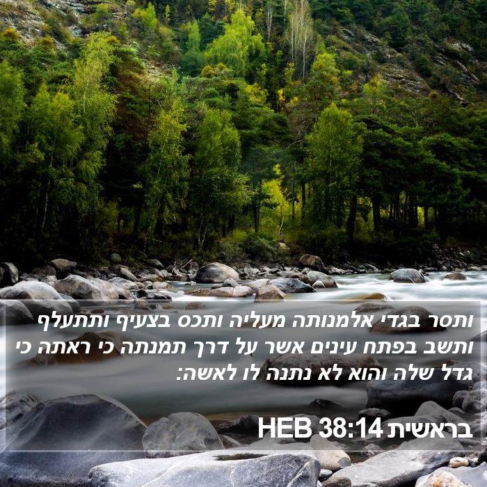 בראשית 38:14 HEB Bible Study