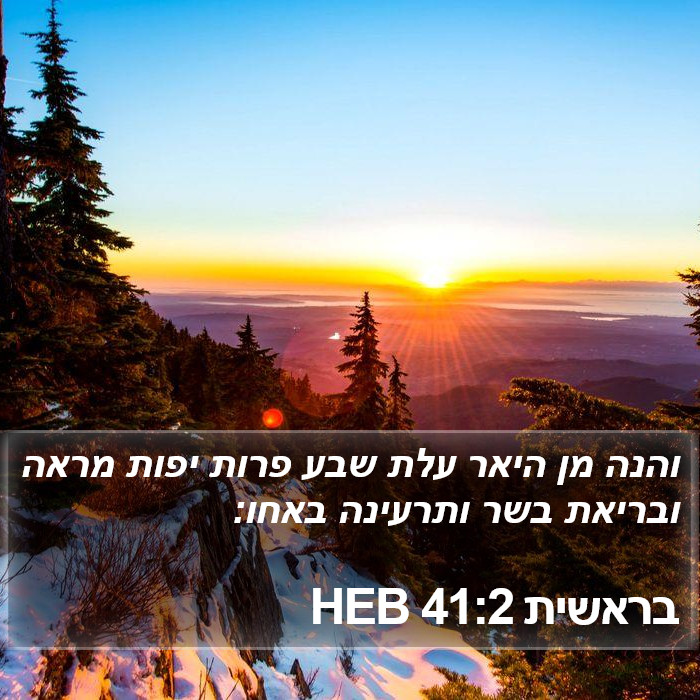 בראשית 41:2 HEB Bible Study