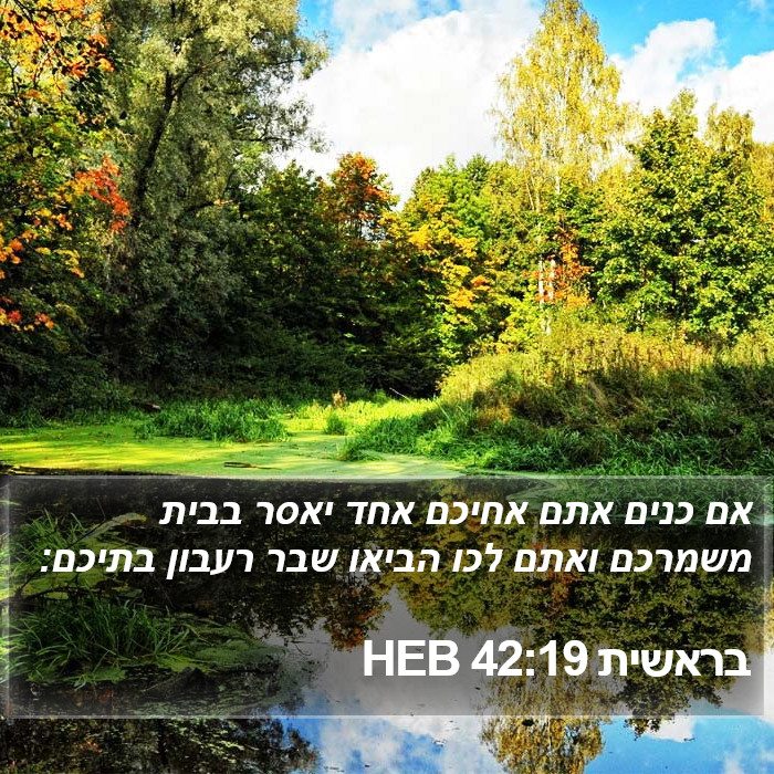 בראשית 42:19 HEB Bible Study