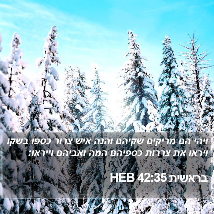 בראשית 42:35 HEB Bible Study