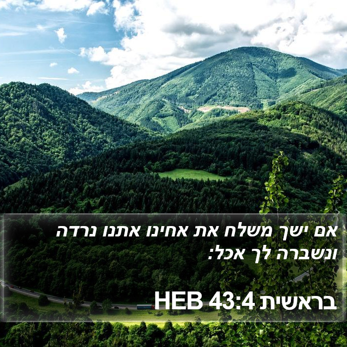 בראשית 43:4 HEB Bible Study