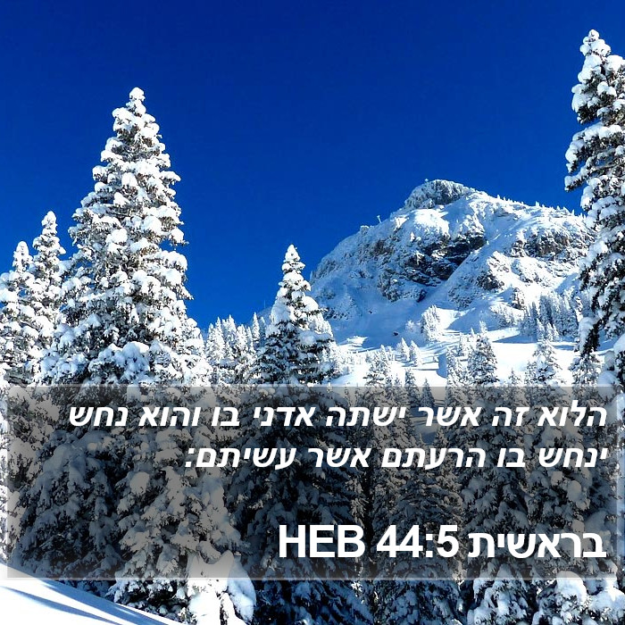 בראשית 44:5 HEB Bible Study