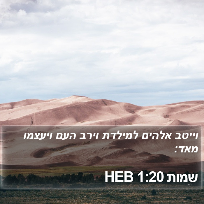 שמות 1:20 HEB Bible Study