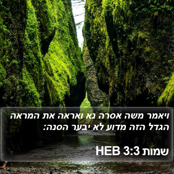 שמות 3:3 HEB Bible Study