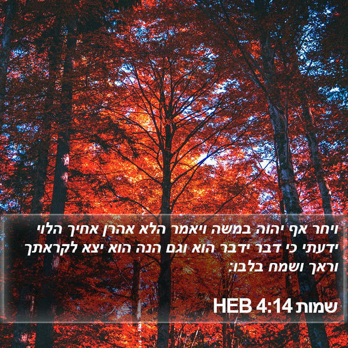 שמות 4:14 HEB Bible Study