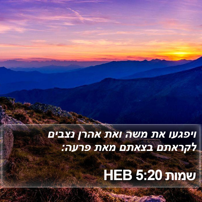 שמות 5:20 HEB Bible Study