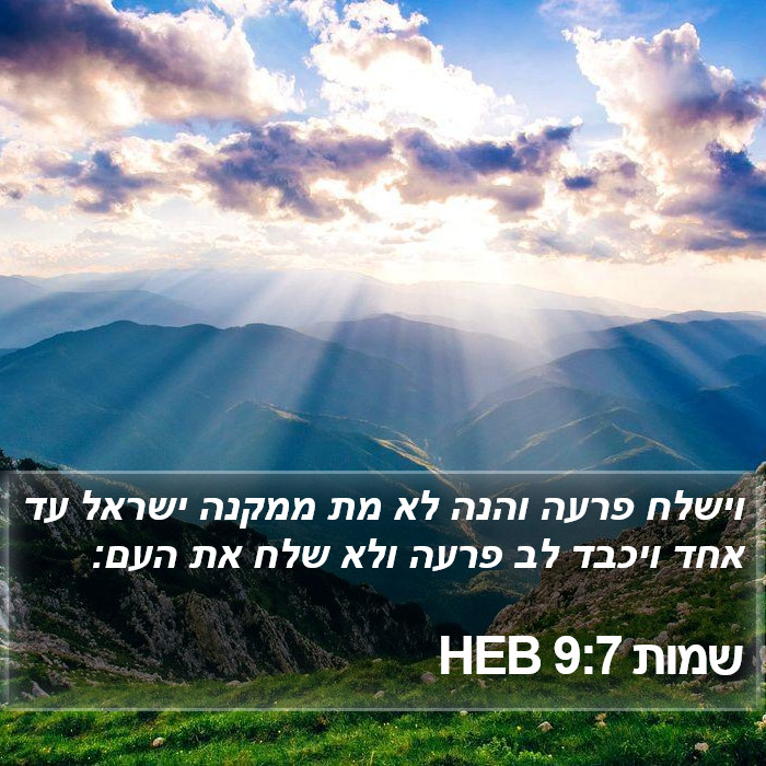 שמות 9:7 HEB Bible Study