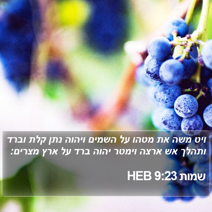 שמות 9:23 HEB Bible Study