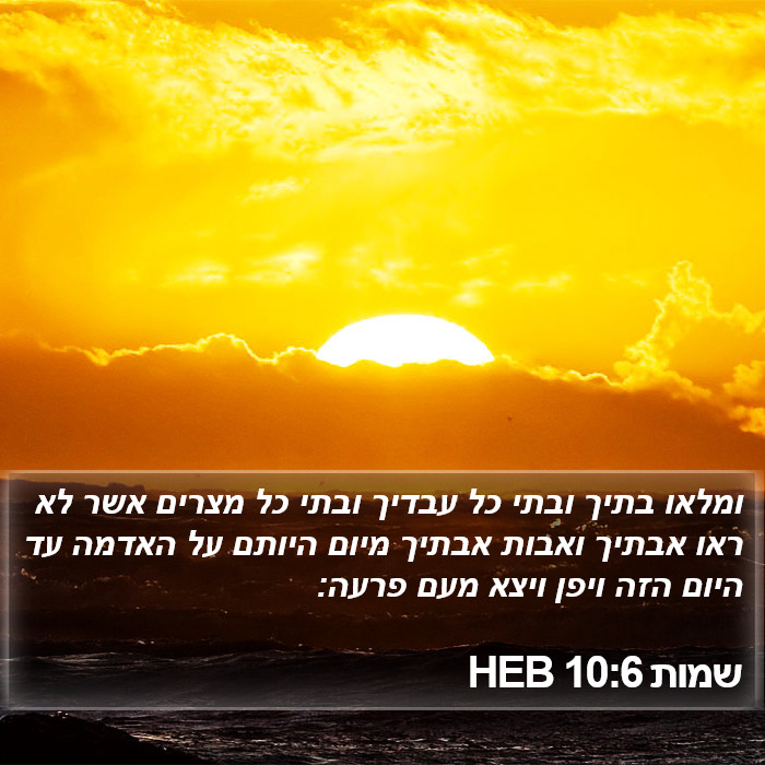 שמות 10:6 HEB Bible Study
