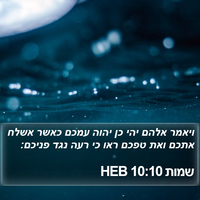 שמות 10:10 HEB Bible Study