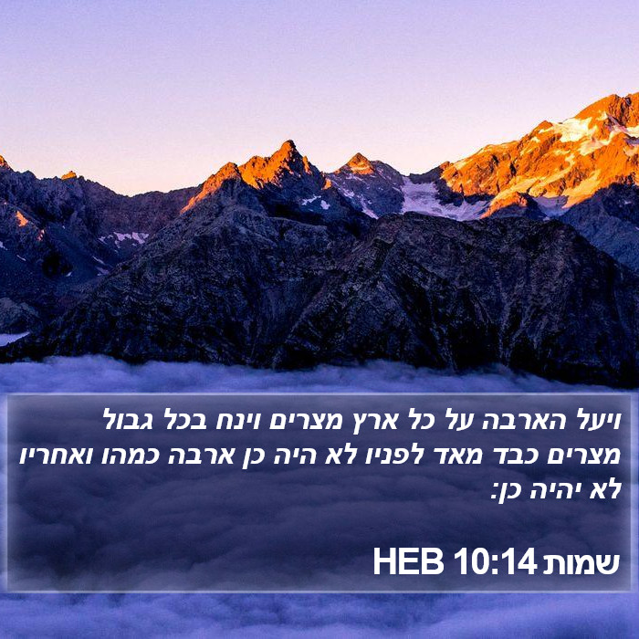 שמות 10:14 HEB Bible Study