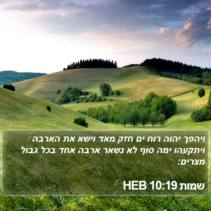 שמות 10:19 HEB Bible Study