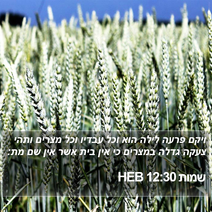 שמות 12:30 HEB Bible Study