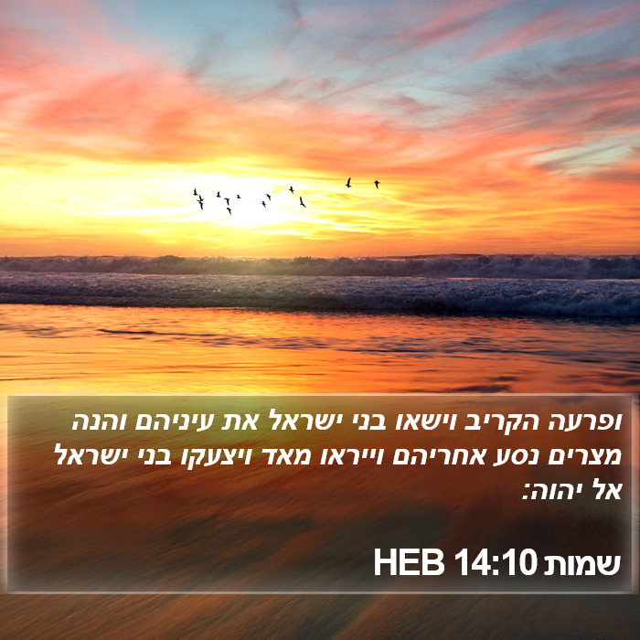 שמות 14:10 HEB Bible Study