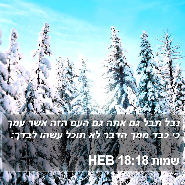 שמות 18:18 HEB Bible Study