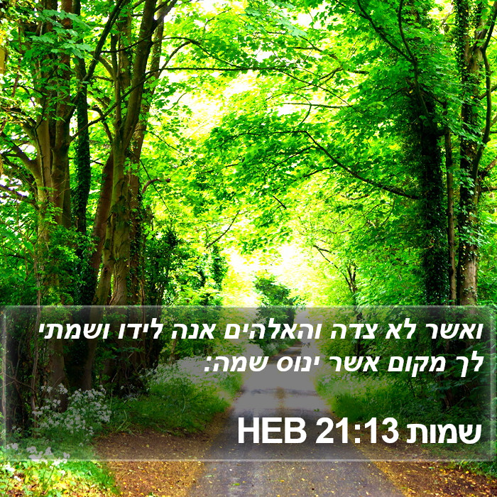 שמות 21:13 HEB Bible Study