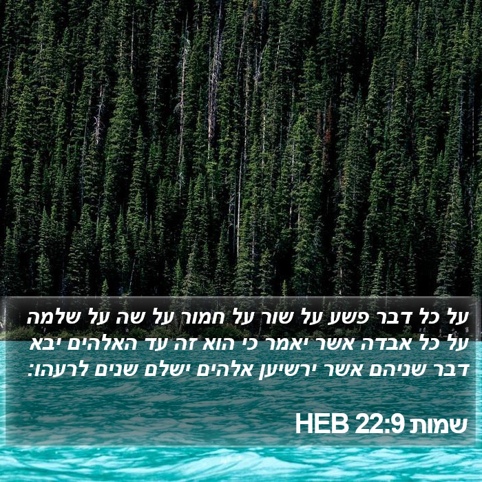 שמות 22:9 HEB Bible Study