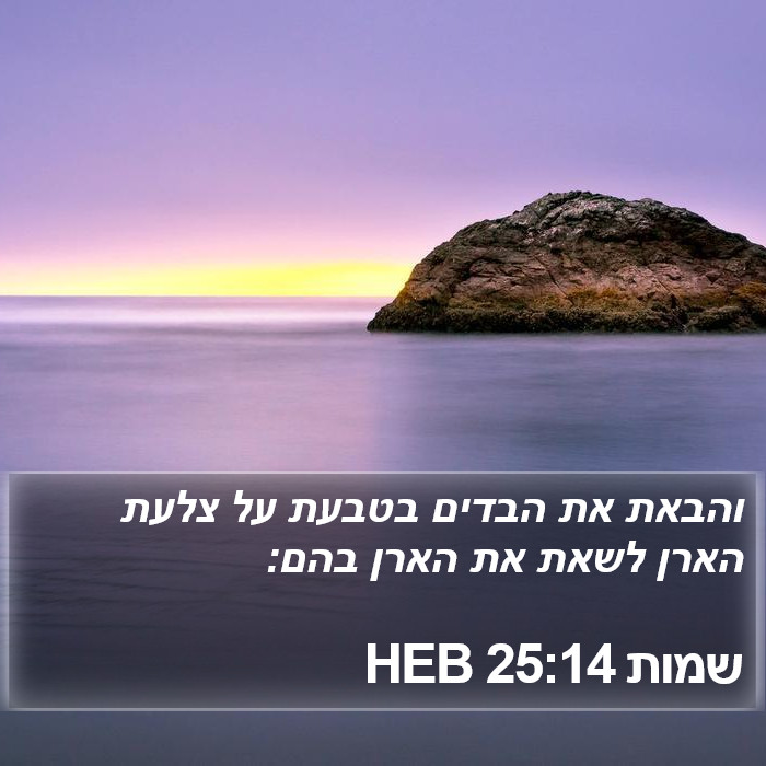 שמות 25:14 HEB Bible Study