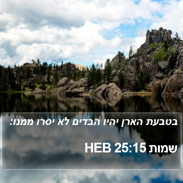 שמות 25:15 HEB Bible Study