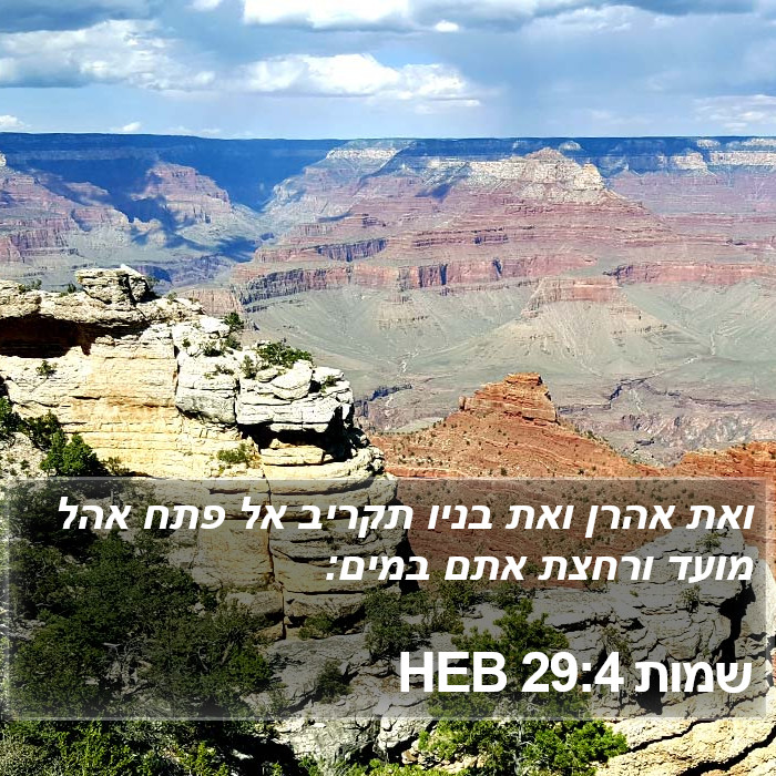 שמות 29:4 HEB Bible Study