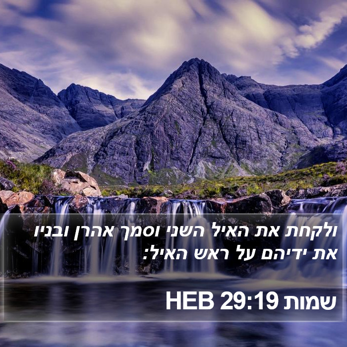 שמות 29:19 HEB Bible Study