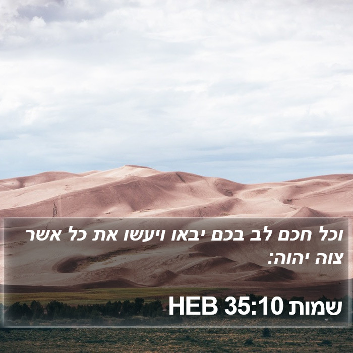 שמות 35:10 HEB Bible Study