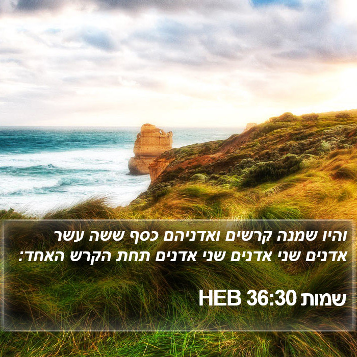 שמות 36:30 HEB Bible Study