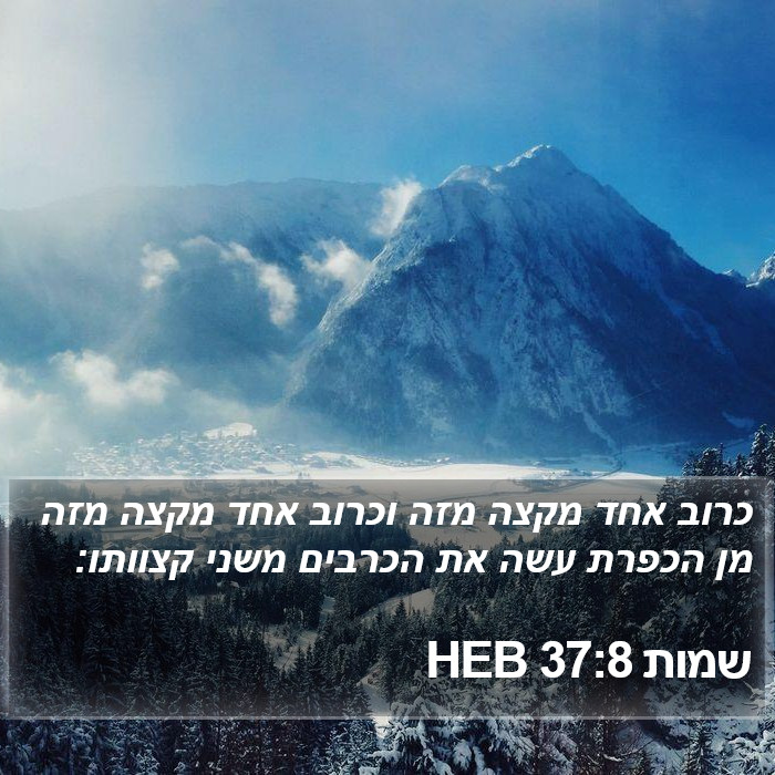 שמות 37:8 HEB Bible Study