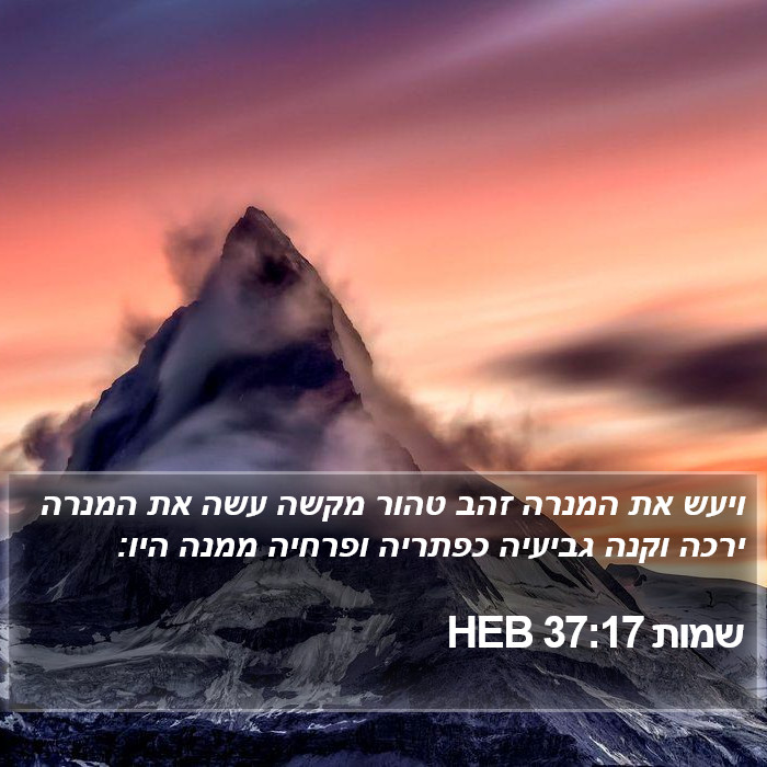 שמות 37:17 HEB Bible Study