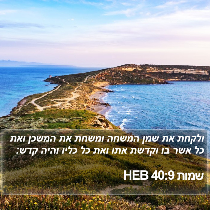 שמות 40:9 HEB Bible Study