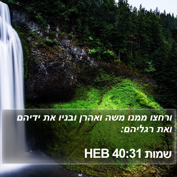 שמות 40:31 HEB Bible Study