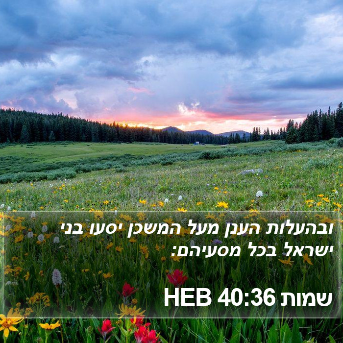 שמות 40:36 HEB Bible Study